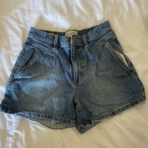 Universal thread high rise midi Jean shorts